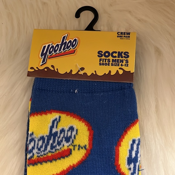 Yahoo Blue, Red, Yellow, & White Crew Socks - Picture 10 of 17